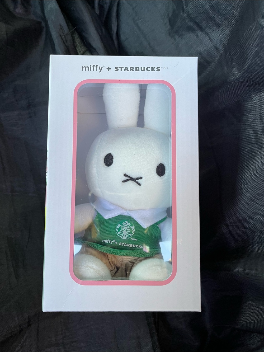 Starbucks Miffy Plush in White with Green Apron and Tan Shorts